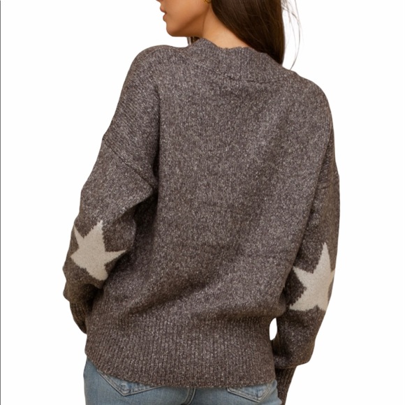 Hem & Thread Star Two Tone Cardigan NWT - Picture 4 of 9